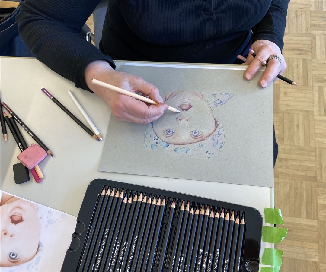 Portrait zeichnen nach Fotos mit Pitt Pastellstiften und PanPastel®