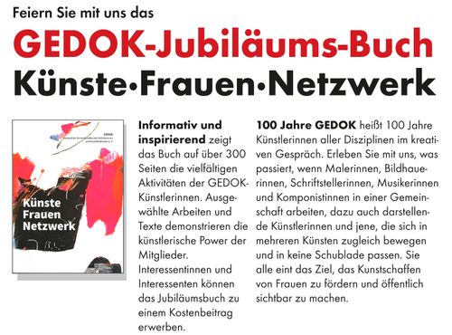Performance-Lesung Künste-Frauen-Netzwerk 100 Jahre GEDOK