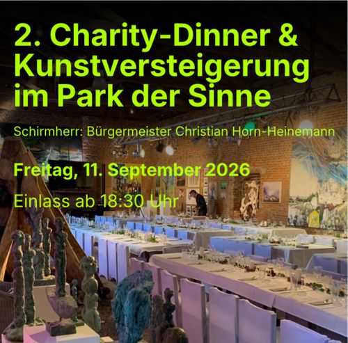 2.Charity-Dinner & Kunstversteigerung im Park der Sinne
