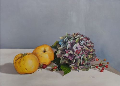 Ausstellungseröffnung: "Mal-Art" in der vhs", Ergebnisse der Kursarbeit von Teilnehmenden aus den Kursen der Dozentin Erika van de Sandt