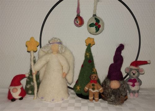 Gemeinsam kreativ sein zum Advent - Nadelfilzen für (Groß-) Eltern und Kinder (8-12 Jahre)