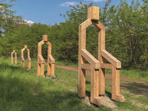 Exkursion zur Kunst im Vorster Wald