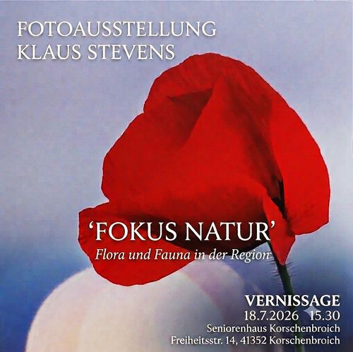 VERNISSAGE: Fotoausstellung Klaus Stevens „Fokus Natur“