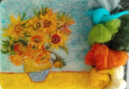 Inspiriert von Vincent van Gogh - Nadelfilzen für Erwachsene