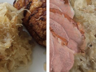 Traditionelles Sauerkrautessen