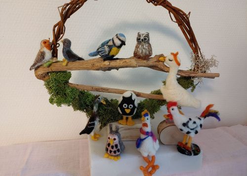 Gefiederte Freunde - Nadelfilzen für (Groß-) Eltern und Kinder (8 - 12 Jahre)