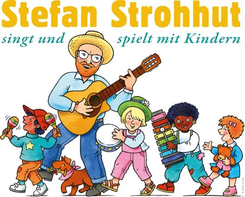 Stefan Strohhut singt und spielt mit Kindern