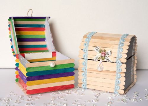 Deine eigene Schatzkiste aus Eisstielen bauen (ab 9 Jahre)