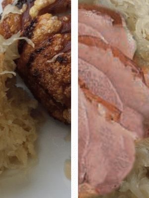 Traditionelles Sauerkrautessen