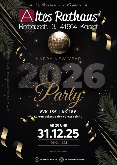 Silvester im Herzen von Kaarst – Welcome 2026!